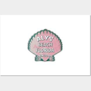 Alys Beach Florida 30A Vintage Shell 30 A Posters and Art